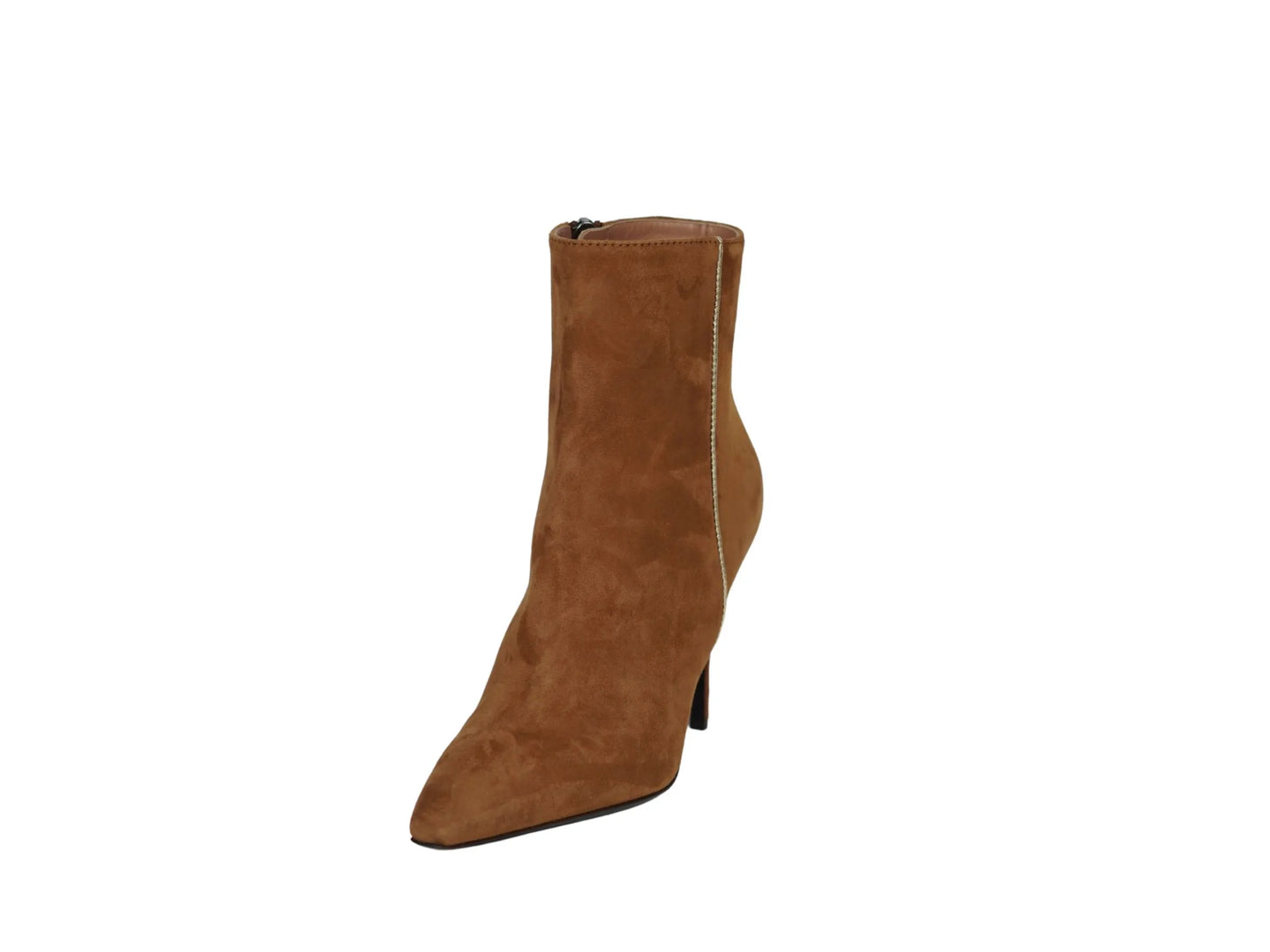 Stivaletto lonigro camoscio cuoio profilo oro